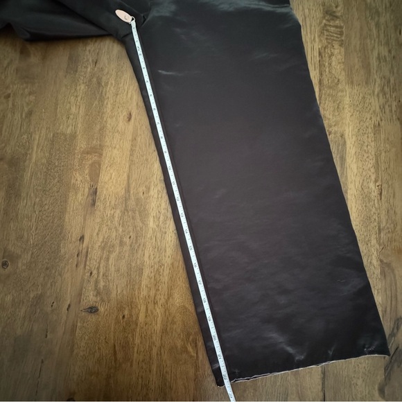 SILENCE & NOISE BLACK SATIN URBAN OUTFITTERS MARGO OVERALLS SIZE SMALL - Picture 16 of 16